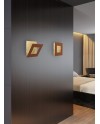 DALIA * APLIQUE CUADRADO 24W - ORO + CORTEN